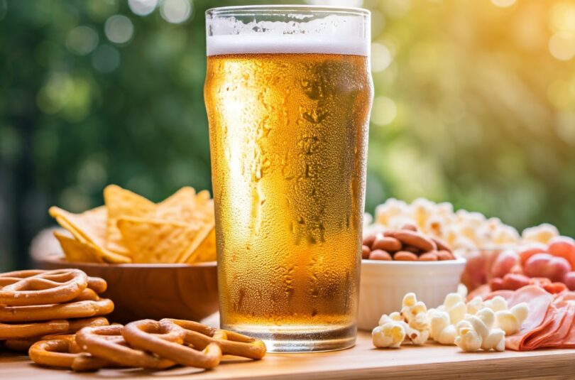 beer and snacks